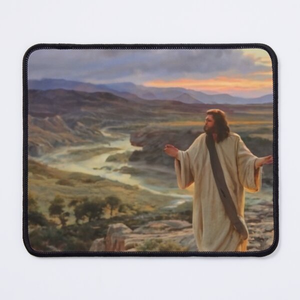 Item preview, Jesus in the wilderness:Religious Art - Painting of Christ in the wilderness designed and sold by Obinne.