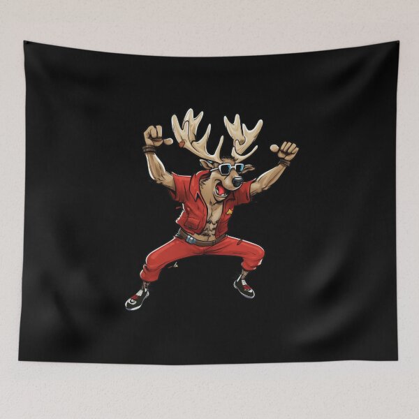 Item preview, Reindeer Rockstar: Christmas Jam Session designed and sold by FunnyDesignsArt.