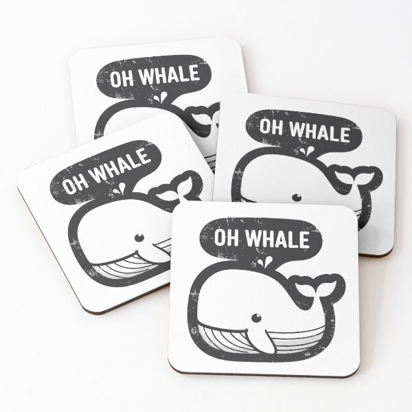 Item preview, Oh whale funny vintage saying pun oh well designed and sold by TomFrontierArt.