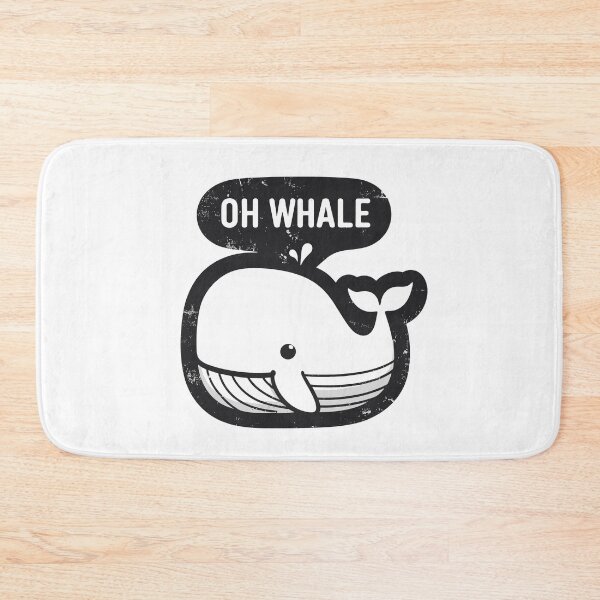 Item preview, Oh whale funny vintage saying pun oh well designed and sold by TomFrontierArt.