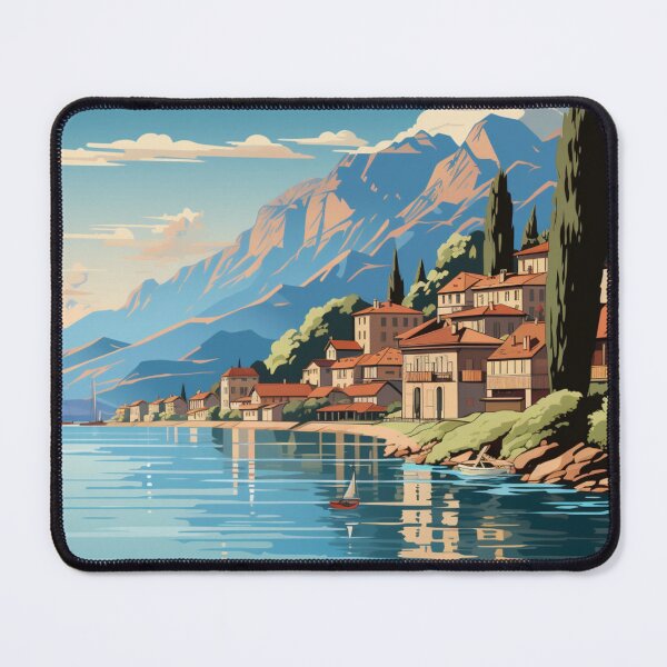 Item preview, A Pop Art Travel Print of Vevey - Switzerland designed and sold by StudioRedKoala.