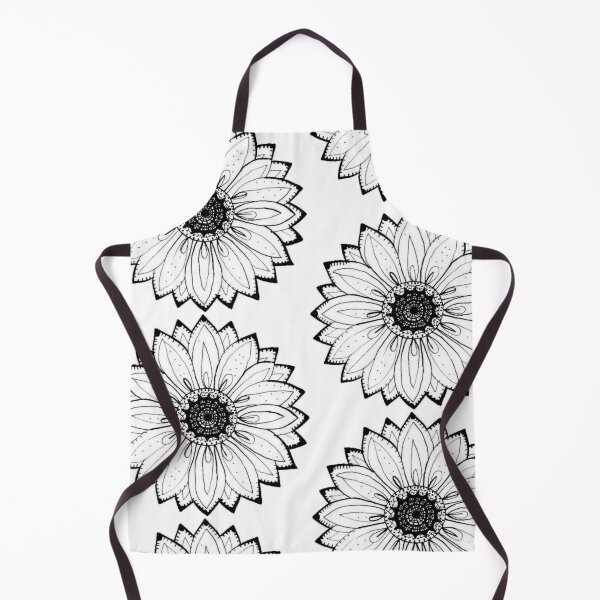 Item preview, flower picture logo graphics painting white black designed and sold by gulka8.