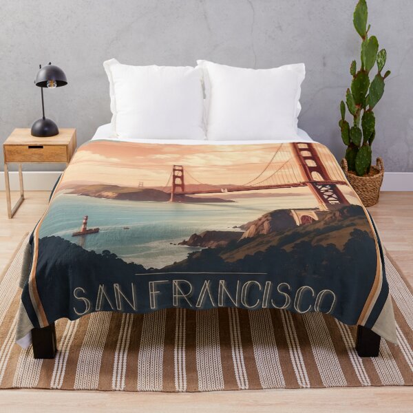 Item preview, San Francisco Serenity: Vintage Travel Poster designed and sold by Ceemko's Vintage Corner.
