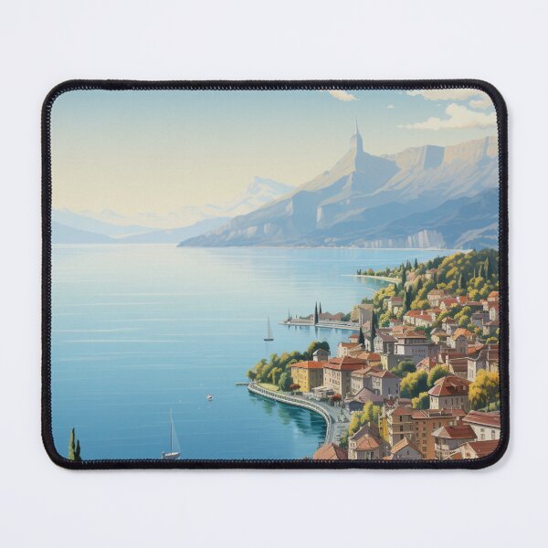 Item preview, A Pop Art Travel Print of Vevey - Switzerland designed and sold by StudioRedKoala.