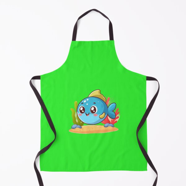Item preview, Adorable Little Blue Fish designed and sold by DigiDreamyArt.