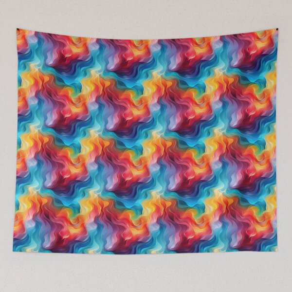 Item preview, Rainbow Waves pattern designed and sold by Sp3ctrumOfColor.