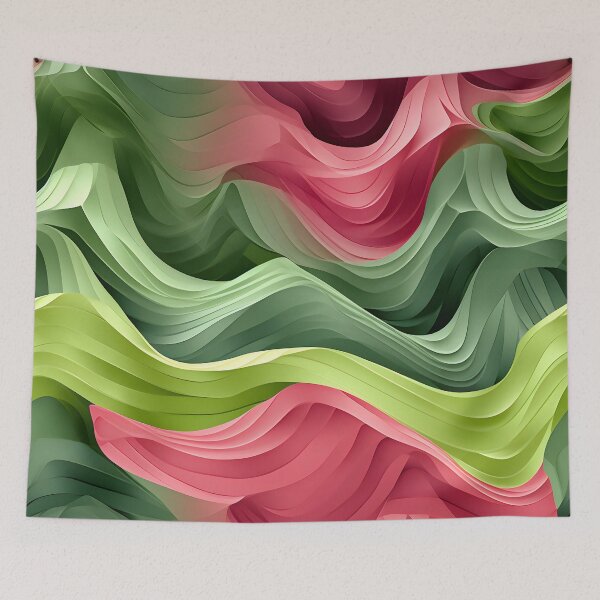 Item preview, Lush Verdant Ripples designed and sold by VectorPlace.