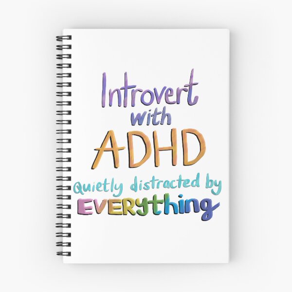 Item preview, Introvert with ADHD designed and sold by JillPillDesign.