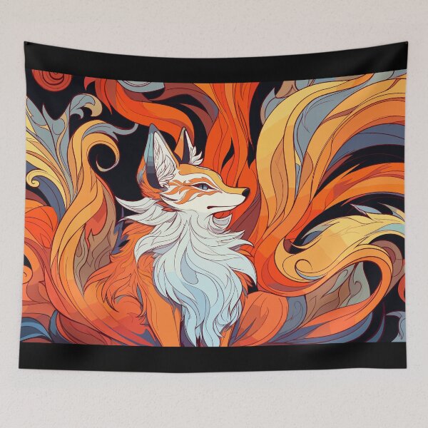 Item preview, Nine-tail fox deity designed and sold by etherElric.