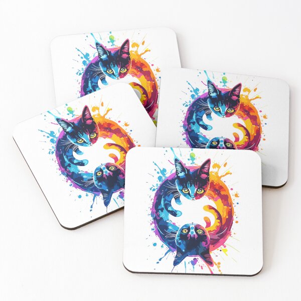 Item preview, cats playing designed and sold by lachataigne.
