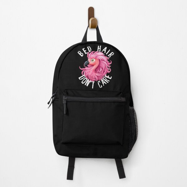 Item preview, Bed Hair Don't Care - Pink Flamingo (White Lettering) designed and sold by VelvetRoom.