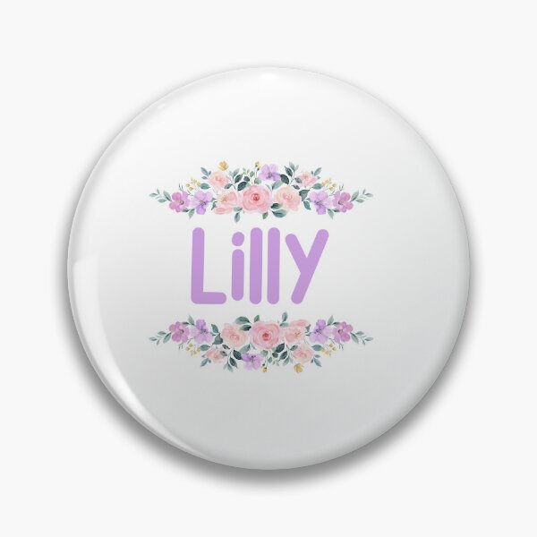 Artikelvorschau, Lila Blumen-Lilly-Namensschild entworfen und verkauft von NormadWorld.