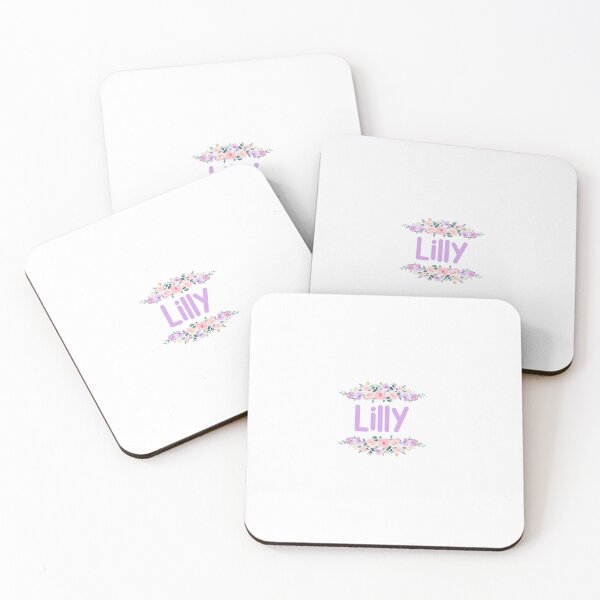 Item preview, Purple Flower Lilly Name Label designed and sold by NormadWorld.