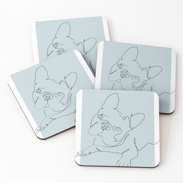 Item preview, Cute French Bulldog LineArt designed and sold by arjajpg.