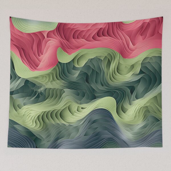 Item preview, Blossoming Wave Layers designed and sold by VectorPlace.