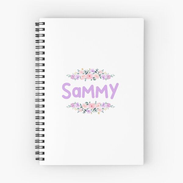 Item preview, Purple Flower Sammy Name Label  designed and sold by NormadWorld.