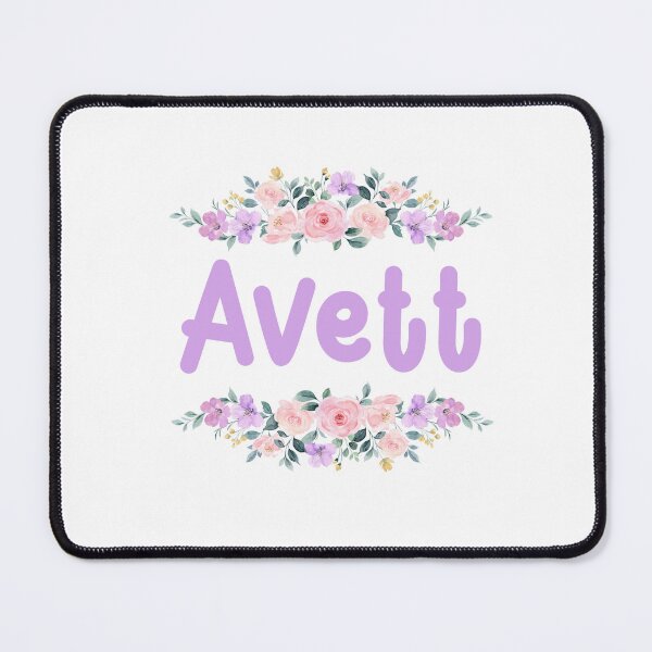 Item preview, Purple Flower Avett Name Label designed and sold by NormadWorld.