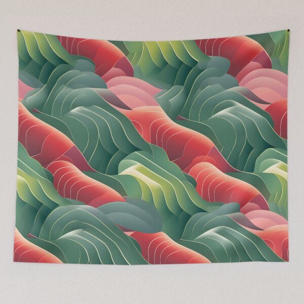 Item preview, Sculpted Flora Waves designed and sold by VectorPlace.