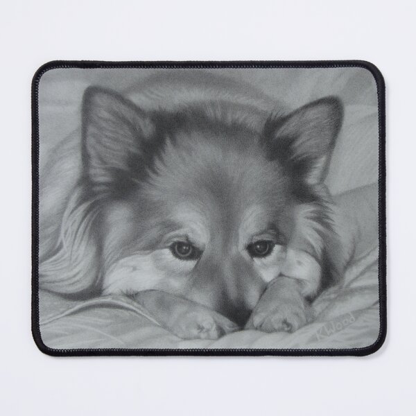 Item preview, Dog On Bed designed and sold by KarenWoodArt.