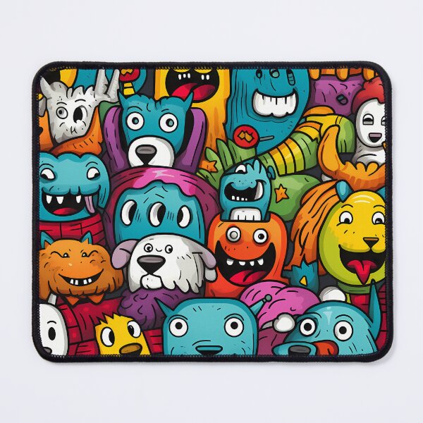Item preview, Colorful Cartoon Dog Monsters designed and sold by HisoTorDesign.