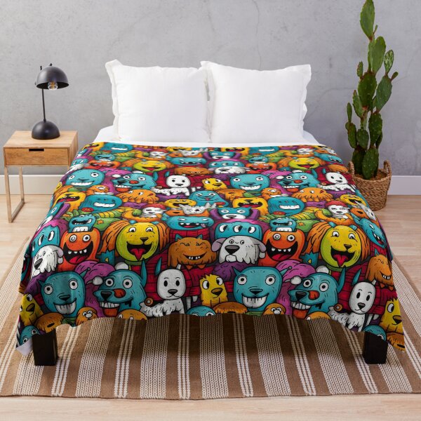 Item preview, Colorful Cartoon Dog Monsters designed and sold by HisoTorDesign.