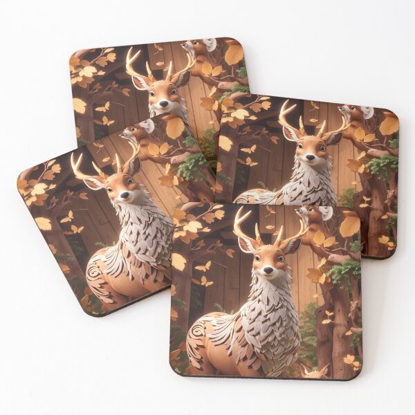 Item preview, Illustrated deer in autumn designed and sold by paulrommer.