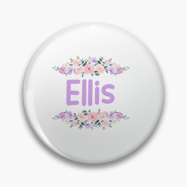 Item preview, Purple Flower Ellis Name Label designed and sold by NormadWorld.