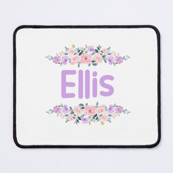 Item preview, Purple Flower Ellis Name Label designed and sold by NormadWorld.