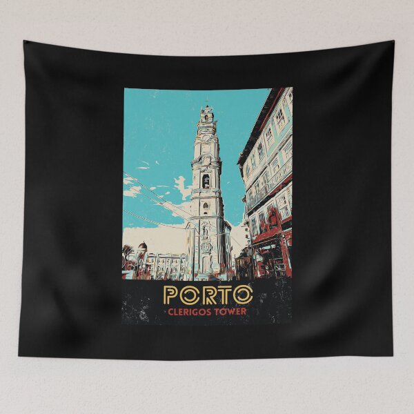 Item preview, Porto Skyline Elegance: Clérigos Tower Illustration designed and sold by Lemomo-artworks.
