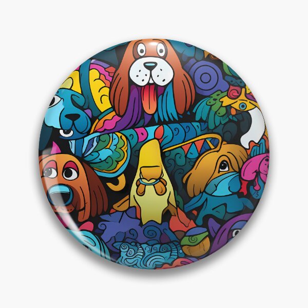 Item preview, Dog Monsters Having Fun designed and sold by HisoTorDesign.