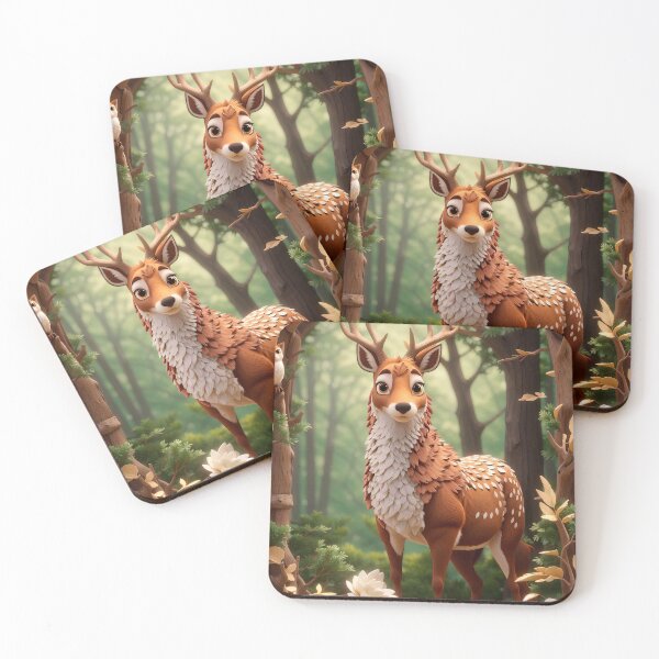 Item preview, Illustrated deer in autumn designed and sold by paulrommer.