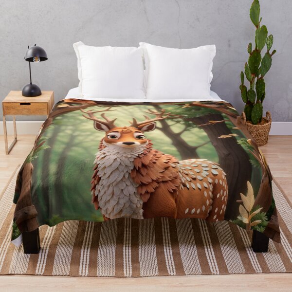 Item preview, Illustrated deer in autumn designed and sold by paulrommer.
