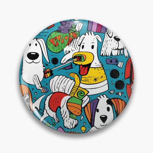 Aperçu de l'œuvre Modèle sans couture de chiens et de jouets créée et vendue par HisoTorDesign.