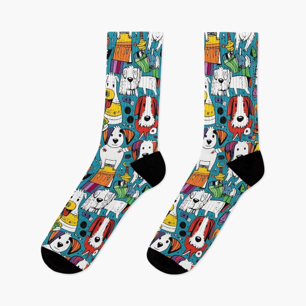 Item preview, Dogs and Toys Seamless Pattern designed and sold by HisoTorDesign.