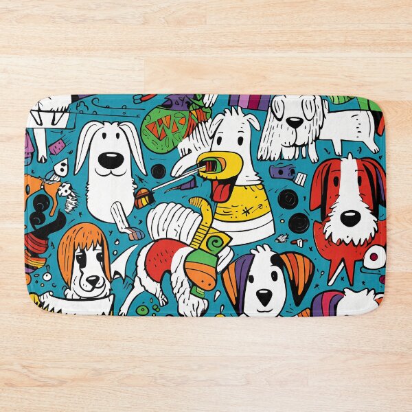 Item preview, Dogs and Toys Seamless Pattern designed and sold by HisoTorDesign.