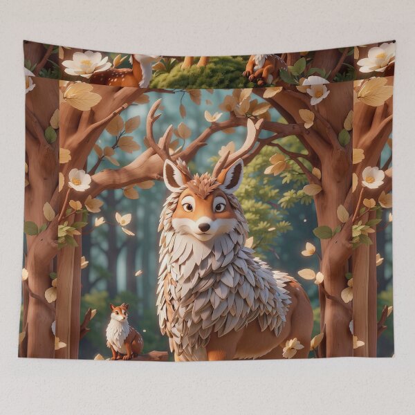 Item preview,  Illustrated deer in autumn designed and sold by paulrommer.