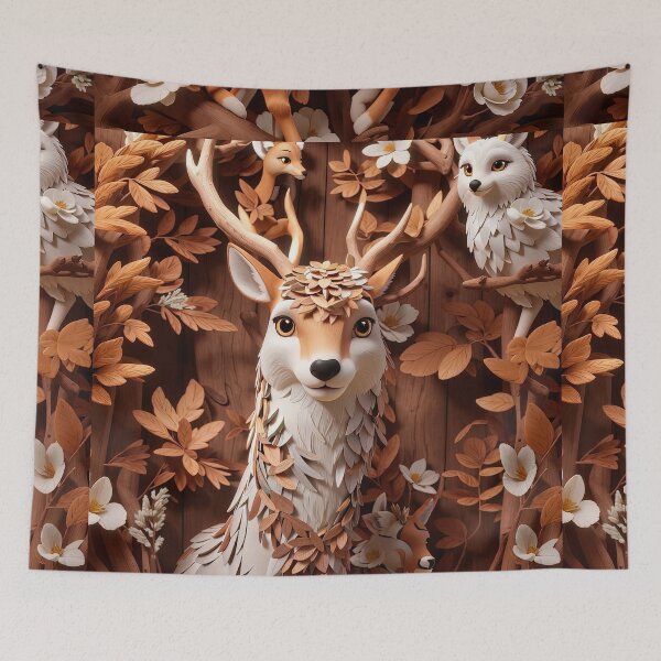 Item preview,  Illustrated deer in autumn designed and sold by paulrommer.