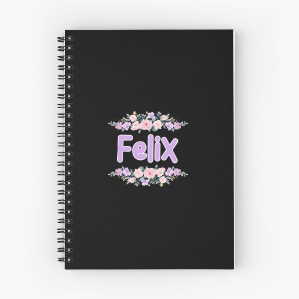 Item preview, Purple Flower Felix Name Label (Black) designed and sold by NormadWorld.