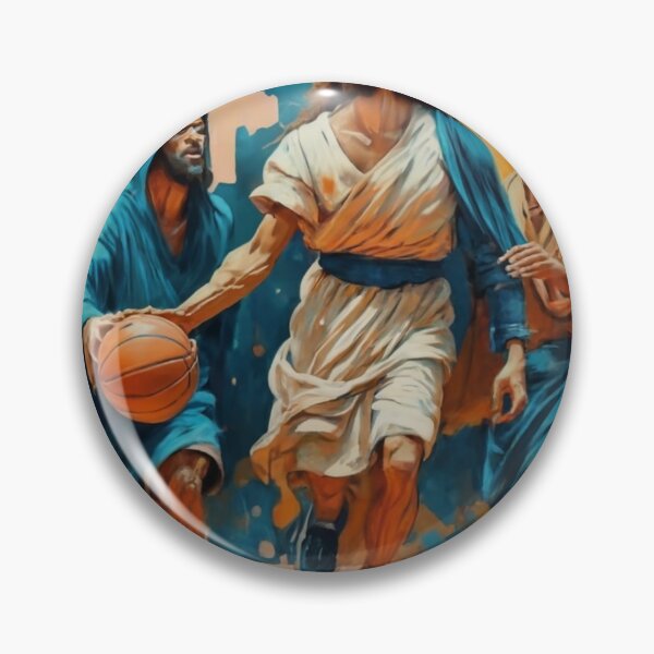 Item preview, Jesus Playing Basketball". Funny Penting Of Jesus Playing Basketball designed and sold by Obinne.