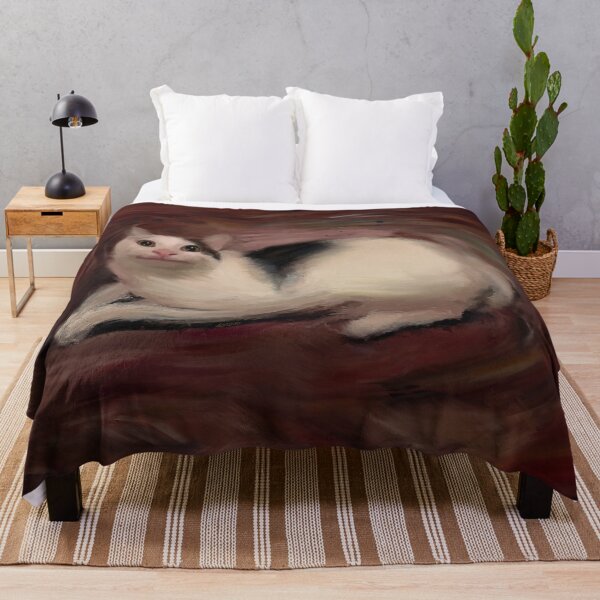 Item preview, Polite cat meme painting designed and sold by Gerenuke.