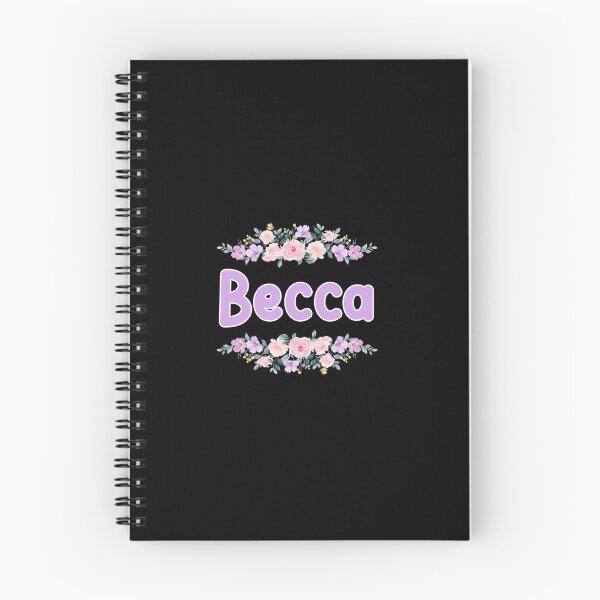 Item preview, Purple Flower Becca Name Label (Black) designed and sold by NormadWorld.