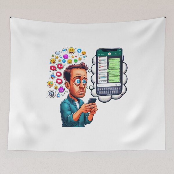 Item preview, Social Media Slave designed and sold by RoyalMob.