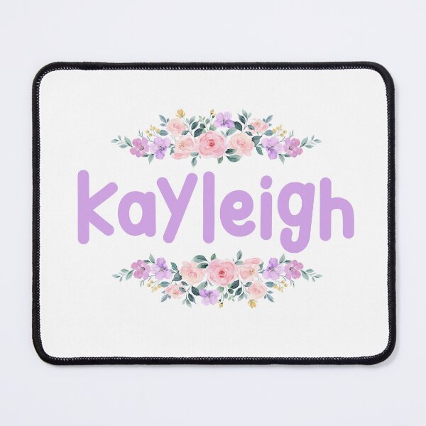 Item preview, Purple Flower Kayleigh Name Label designed and sold by NormadWorld.