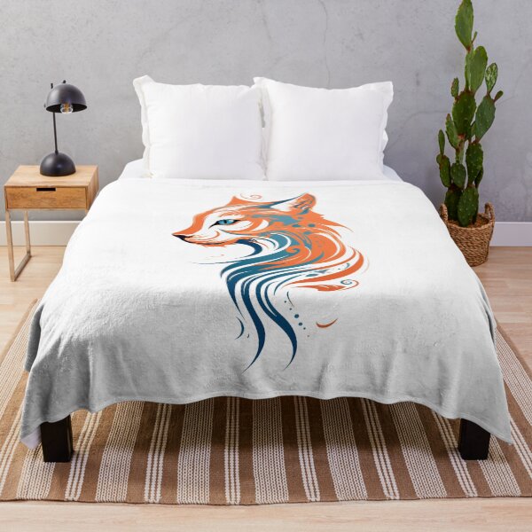 Item preview, Watercolor Art Cat: Whimsical Feline Elegance in Every Brushstroke designed and sold by hamishby.
