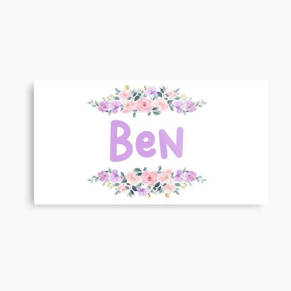 Item preview, Purple Flower Ben Name Label designed and sold by NormadWorld.