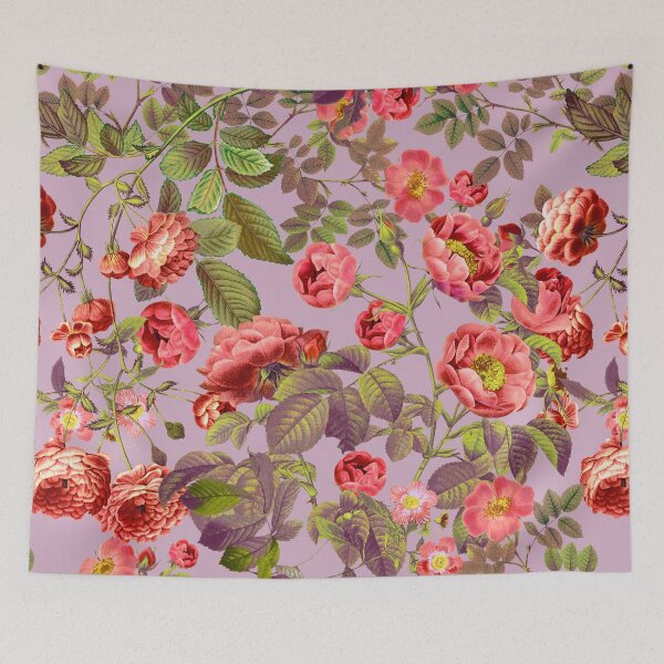Item preview, Fondant Pink Floral Garden designed and sold by Burcu Korkmazyurek.