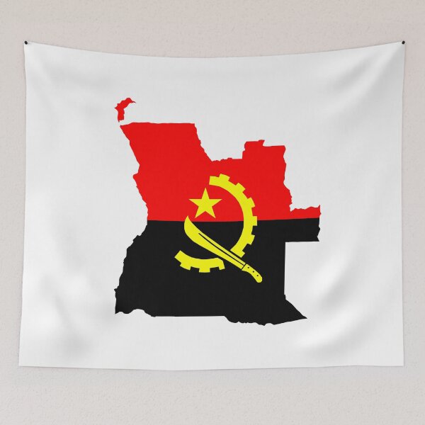 Item preview, angola flag map designed and sold by tony4urban.