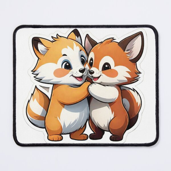 Item preview, Adorable and cute animal friends sharing a hug sticker designed and sold by gemyful.