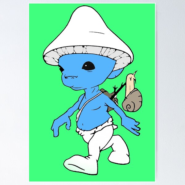 Cute Little Smurf Cat Poster for Sale by sklstore