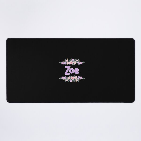 Item preview, Purple Flower Zoe Name Label (Black) designed and sold by NormadWorld.